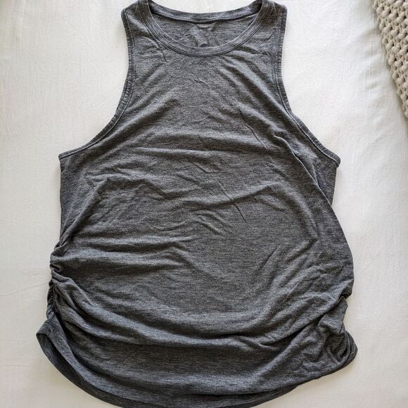 Lululemon Ripple Effect Tank Heathered Black Size 4 - Picture 4 of 5